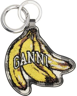Ganni Banana Keychain - Metallic