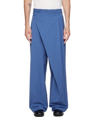 Kiko Kostadinov Kippel Wrap Trousers - Blue