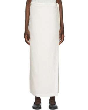 The Row Ssense Exclusive Off- Olina Maxi Skirt - White