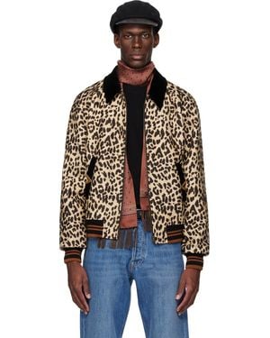 Valentino Wool Drape Vgold Bomber Jacket - Black