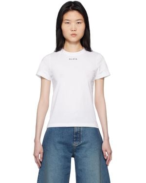 Alaïa Classic Cotton T-Shirt - White