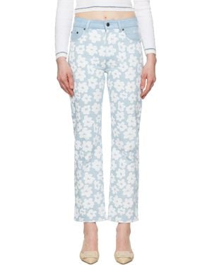 MSGM Printed Jeans - Black