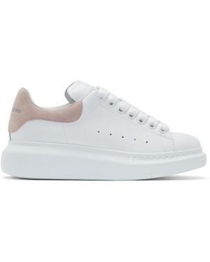 McQueen White And Pink Oversized Trainers