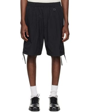 WOOYOUNGMI Zip Detail Utility Shorts - Black
