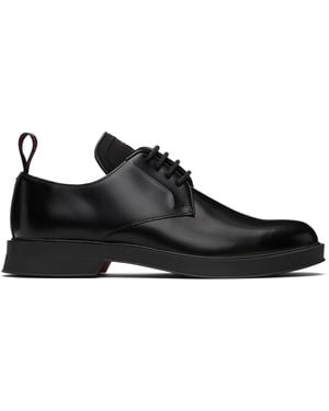 HUGO Leather Stacked Logo Derbys - Black