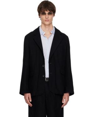 SIR. Light Wool Blazer - Black