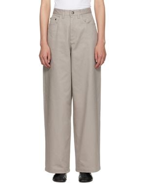 Maria McManus 5 Pocket Wide Leg Trousers - Grey