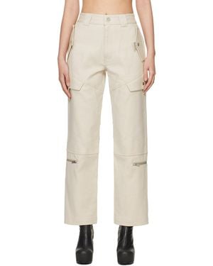 Dion Lee Beige Tactical Cargo Pants - Natural