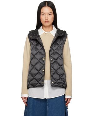 Max Mara Trefa Down Vest - Black