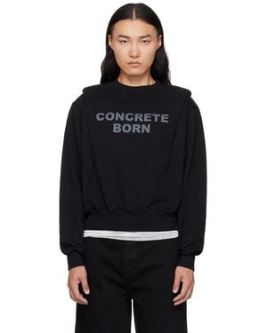 Han Kjobenhavn Collared Crewneck Sweatshirt - Black
