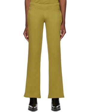 Mowalola 'burglar Wear' Lounge Trousers - Yellow
