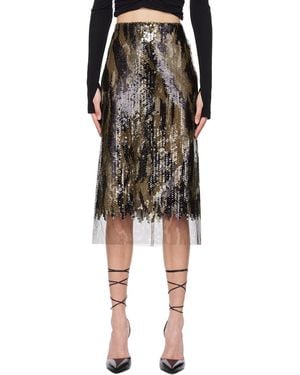 Dion Lee Horizontal Mid-Length Skirt - Black