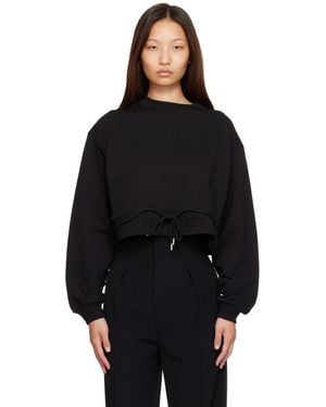 Dries Van Noten Cropped Sweatshirt - Black