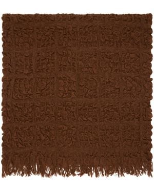 Lauren Manoogian Handwoven Crepe Wrap Scarf - Brown