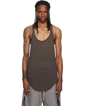Rick Owens Tower Pony Tank Top - Brown