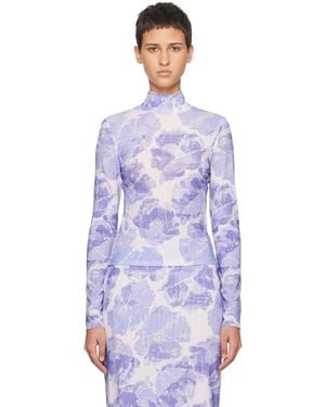 STAUD Helvin Turtleneck - Blue