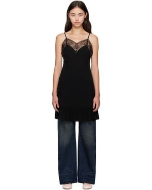 Acne Studios ブラック ストラップ ミニワンピース