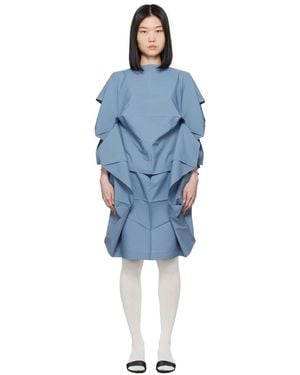 Issey Miyake No. 7 Midi Dress - Blue
