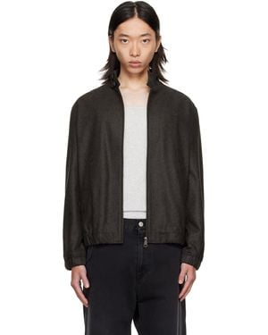 Lacoste Wool Harrington Jacket - Black