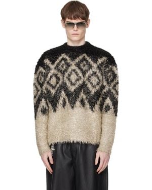Acne Studios Metallic Knit Jumper - Black