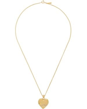 Ernest W. Baker Mod Heart Necklace - Metallic