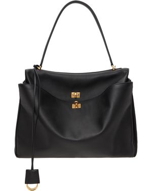 Balenciaga ブラック ラージ Rodeo バッグ