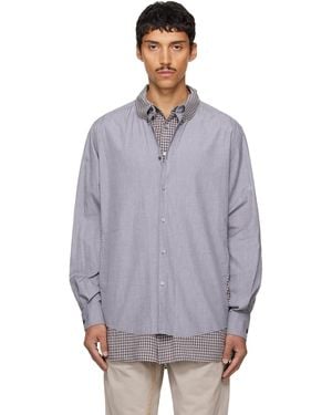 Maison Margiela Double Layer Cotton Shirt - Gray