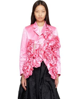Comme des Garçons Satin Blazer - Pink