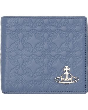 Vivienne Westwood ブルー ラムスキン 札入れ