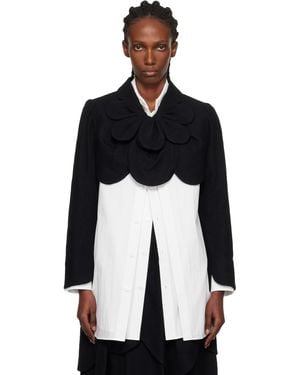 Noir Kei Ninomiya Flower Short Jacket - Black