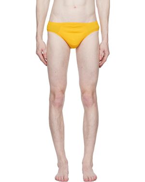 K.ngsley Rib Swim Briefs - Yellow