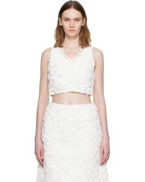 ShuShu/Tong Ruffle Trim Sleeveless Top - Multicolour