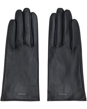 Ssstein Leather Gloves - Black