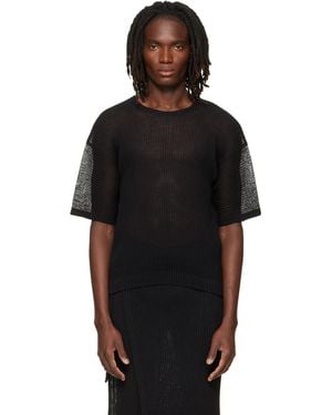 Homme Plissé Issey Miyake Rustic Mesh T-Shirt - Black