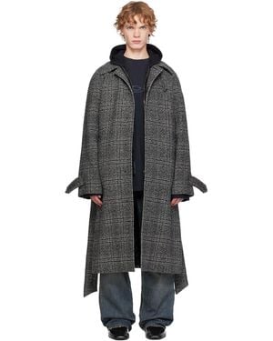 Balenciaga Raglan Coat - Black
