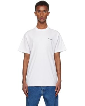 Carhartt ホワイト Script Embroidery Tシャツ