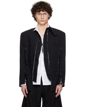 HODAKOVA Horse Hair Blazer - Black