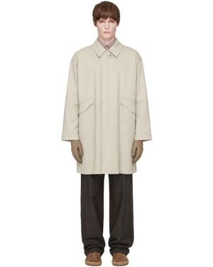Lemaire Military Parka Coat - White