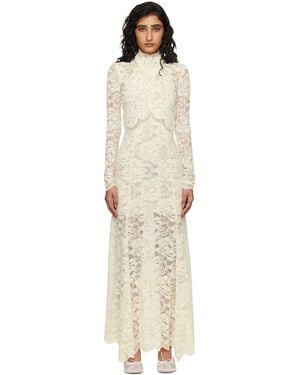 Rabanne Off- Lace Cut-Out Maxi Dress - Black