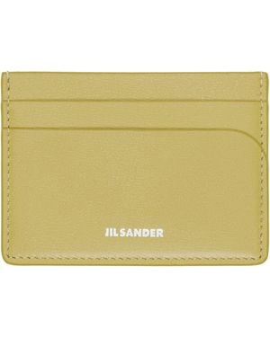 Jil Sander Curve Card Holder - Yellow