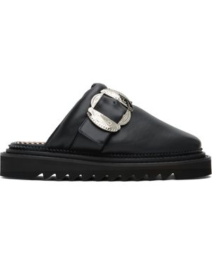 Toga Virilis Buckle Slippers - Black