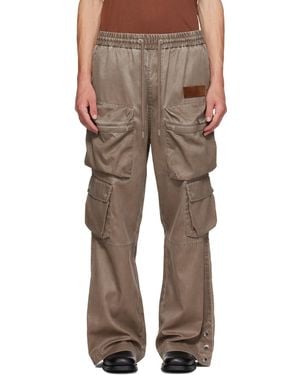 Amiri Drawstring Nylon Cargo Trousers - Brown