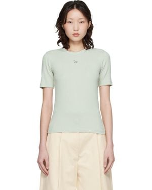 Maison Kitsuné Baby Fox Ribbed Fitted T-Shirt - Multicolor