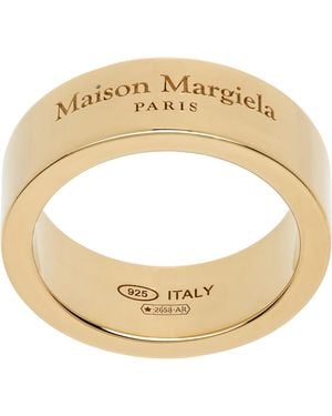 Maison Margiela Logo Reference Ring - Metallic