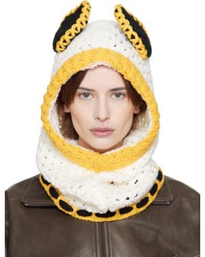 Marni Off- & Wool Ears Balaclava - Multicolour