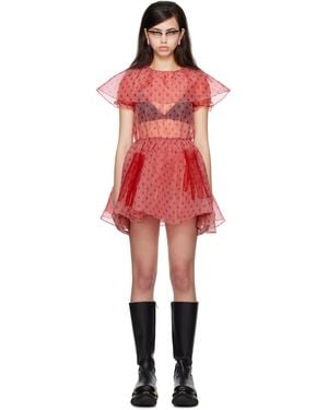 Im Sorry by Petra Collins Ssense Exclusive Jennyfax Edition Tulle Minidress - Red