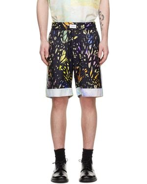 Tanaka Printed Shorts - Black