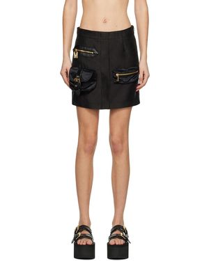Moschino Black Bags Miniskirt