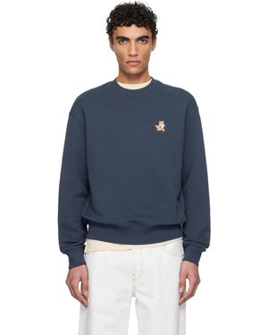 Maison Kitsuné ネイビー スピーディフォックス コンフォート スウェットシャツ - ブルー