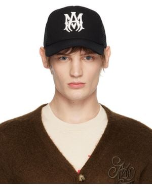 Amiri Casquette De Camionneur Noire À Monogramme - Marron
